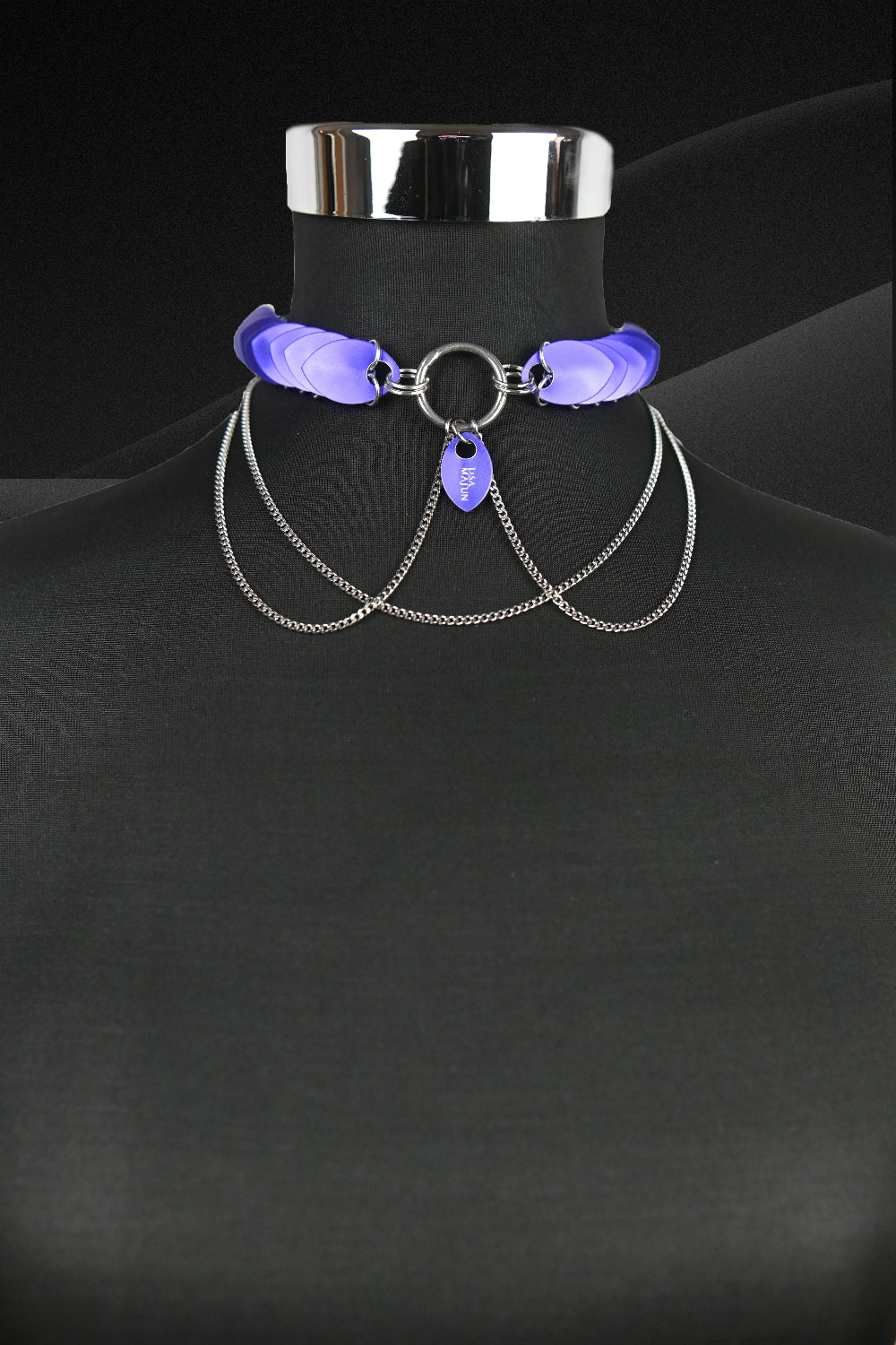 Scale-Chain-Choker-Purple