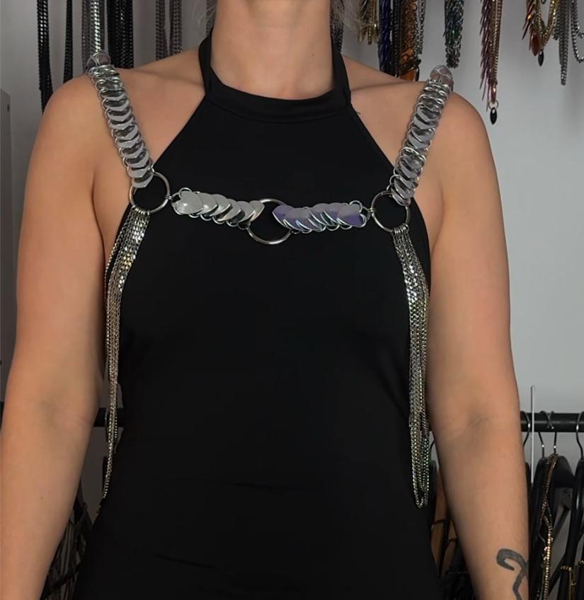 Aphrodite Desire Body Chain Harness | Statement Jewelry, Festival Wear & Sensual Elegance – Available in Multiple Colors