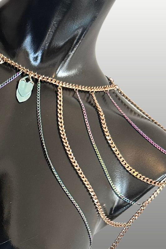 PHOENIX CHAIN Rose Rainbow Stainless Steel