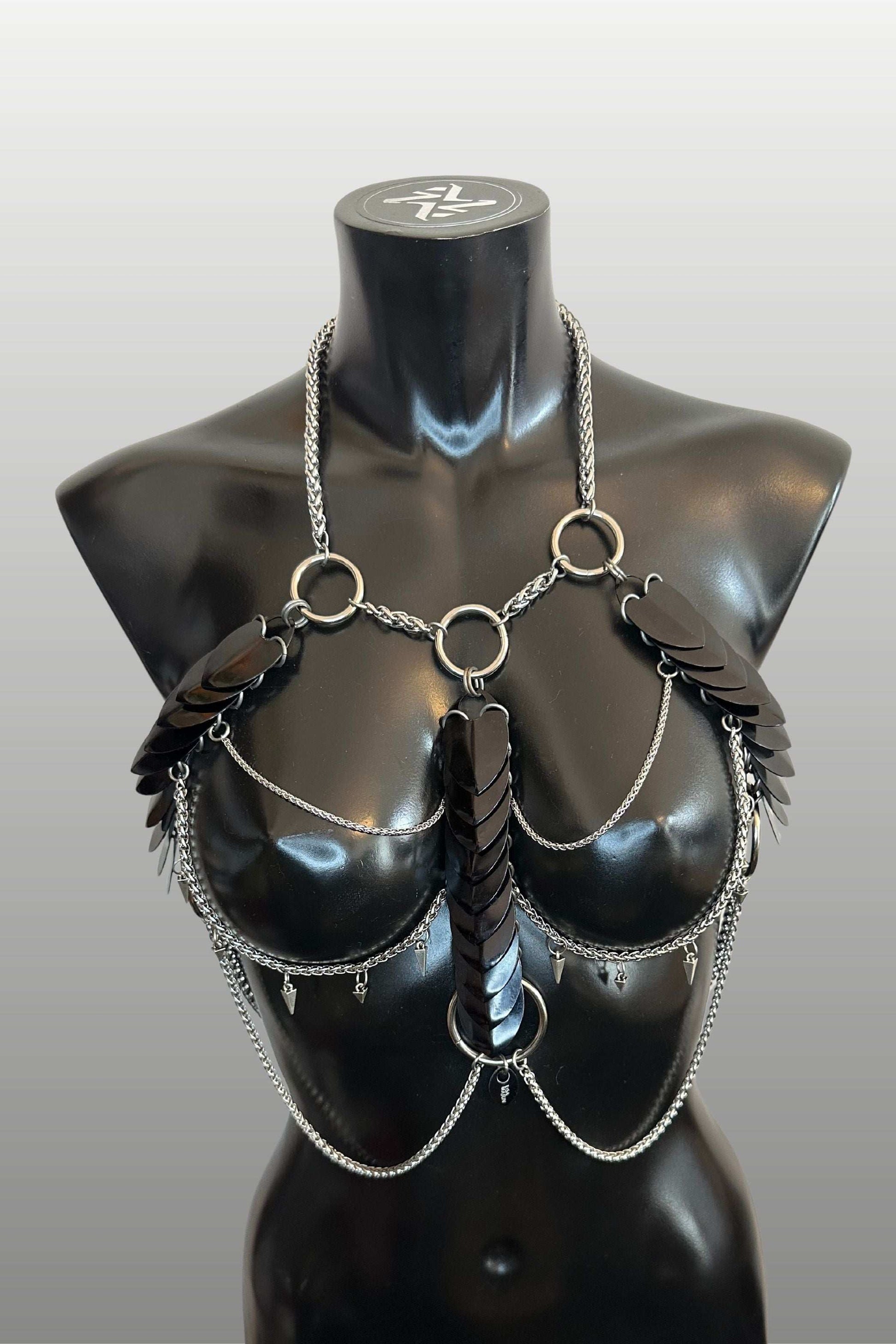 APHRODITE FIRE Black Harness with XL Scales - LisaMajun