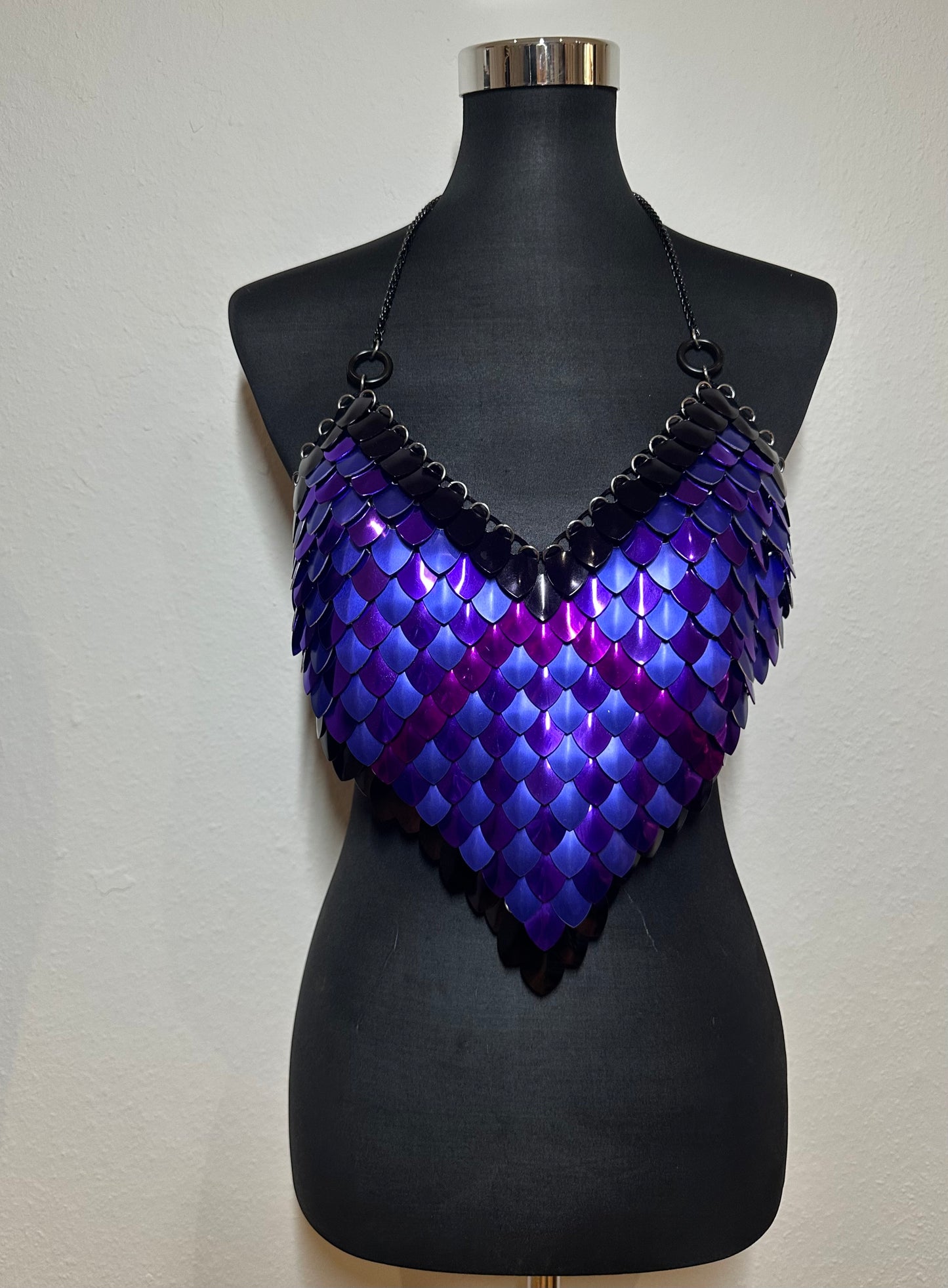 Nova SCALETOP – Aluminum Scale Body Harness | Lightweight, Fireproof Show & Clubwear by LisaMajun