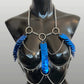 APHRODITE FIRE Silver Blue Harness with XL Scales