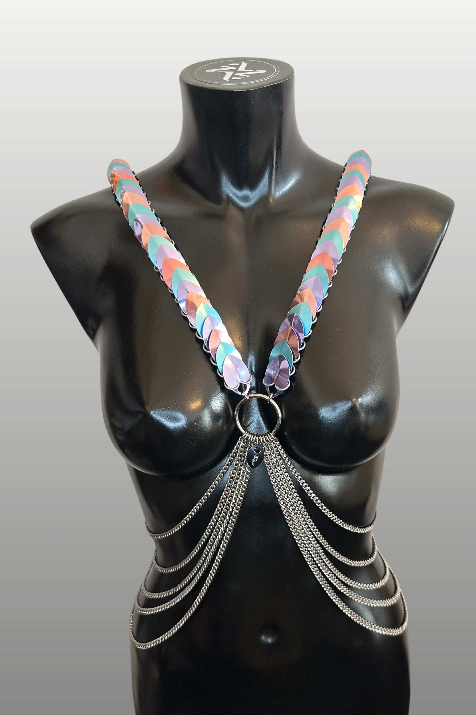 ARIV HARNESS Rose & Turquoise & Light Purple - LisaMajun