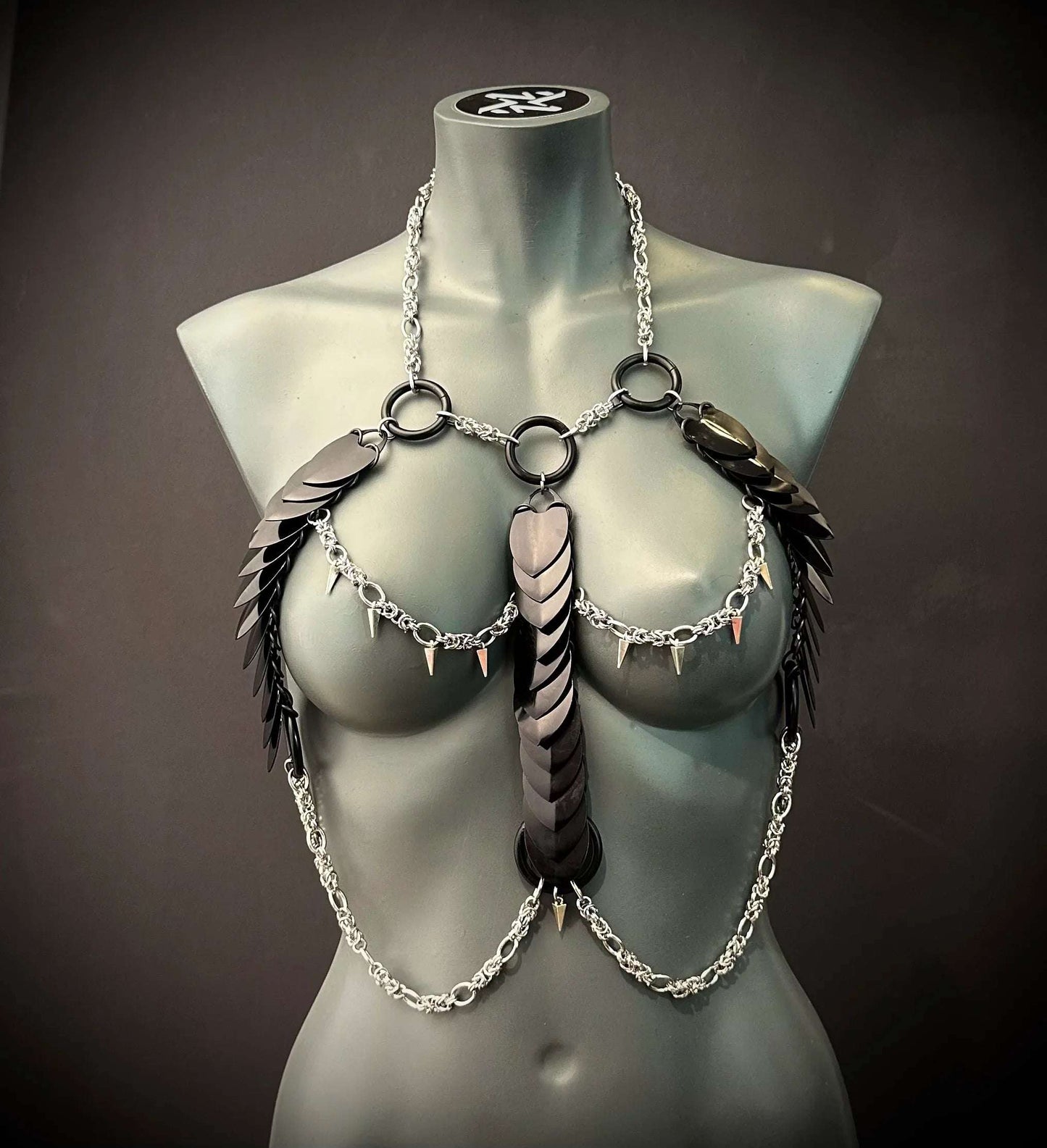 Aphrodite Fire Body Harness XL Scales