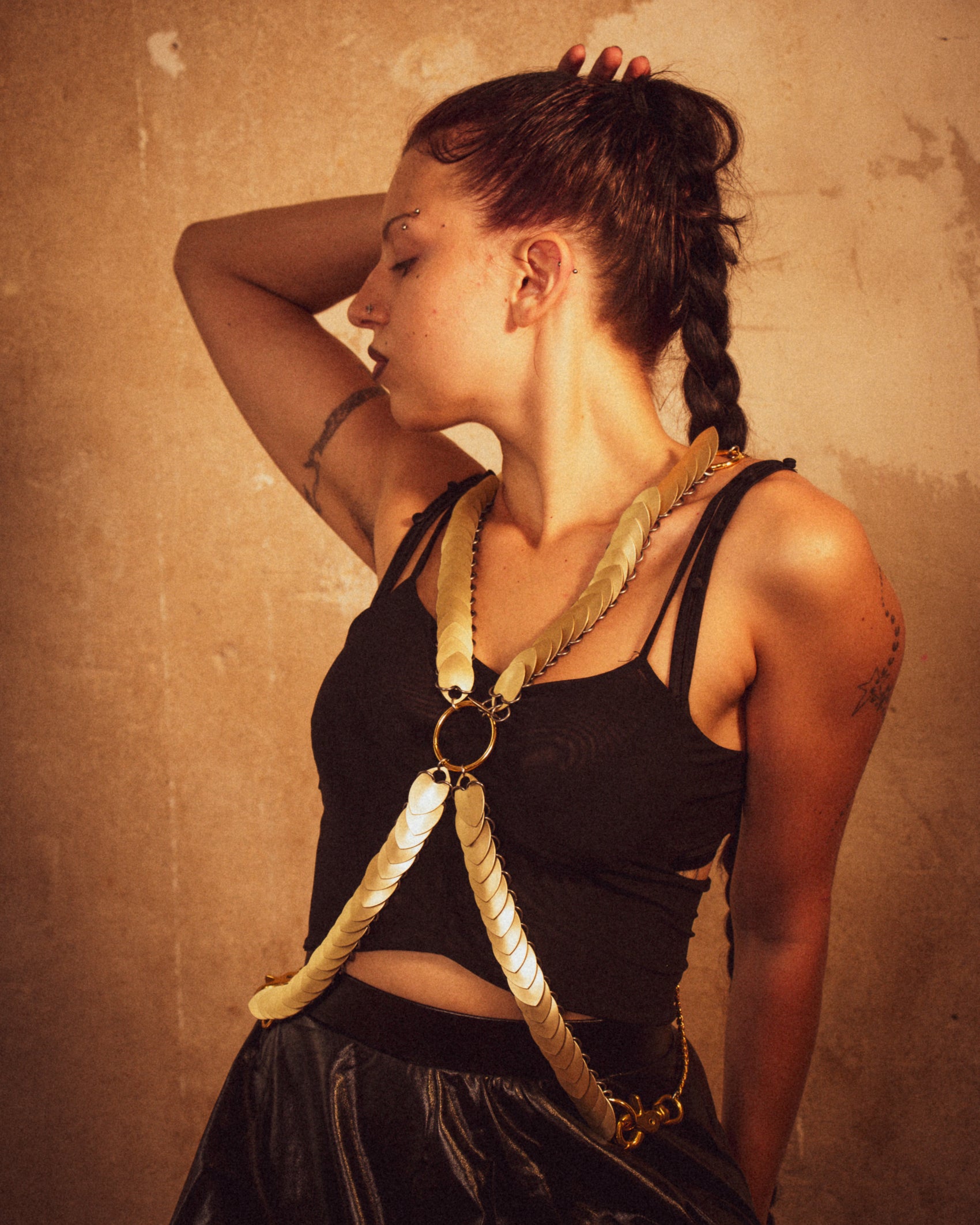 Xenia Body Chain Harness | Statement Jewelry, Festival Wear & Bold Fashion – Available in Multiple Colors