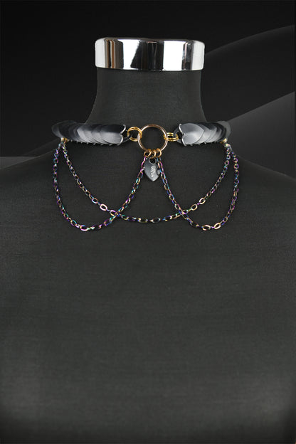Scale-Chain-Choker | Statement Piece, Shiny & Bold
