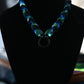 Scale-choker shiny blue