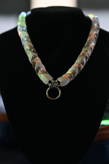 Scale-choker silver shiny matt
