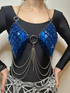 Scale Bra with Mixed Color Large PVC Scales